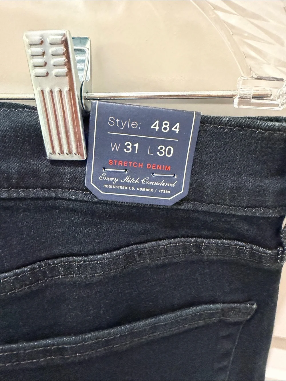 J. Crew 484 Slim-fit stretch jean in deep lake wash 31x30 NWT